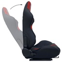 RACING SEAT 1010 - PVC BLACK/RED