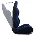 RACING SEAT 1011 - PVC BLUE/BLACK