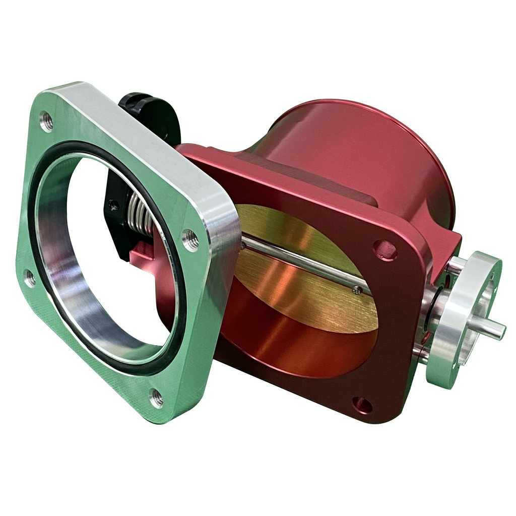 RB Throttle Body 90mm with Flange RED