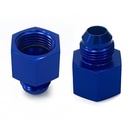10AN Female to 8AN Male Flare Reducer Blue