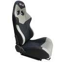 Racing Seat 1036 - PVC Black/Gray
