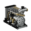 Diesel Mini Engine Assembly Model