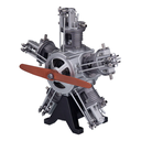 5-Cylinder Radial Mini Engine Assembly Model