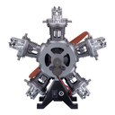 5-Cylinder Radial Mini Engine Assembly Model