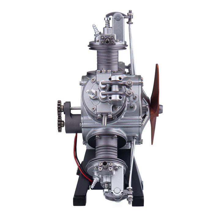 5-Cylinder Radial Mini Engine Assembly Model