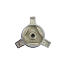 Air Cleaner Kit, 14" X 3" w/ High Flow Top / Washable Filter / Recessed Base (Chrome Steel)