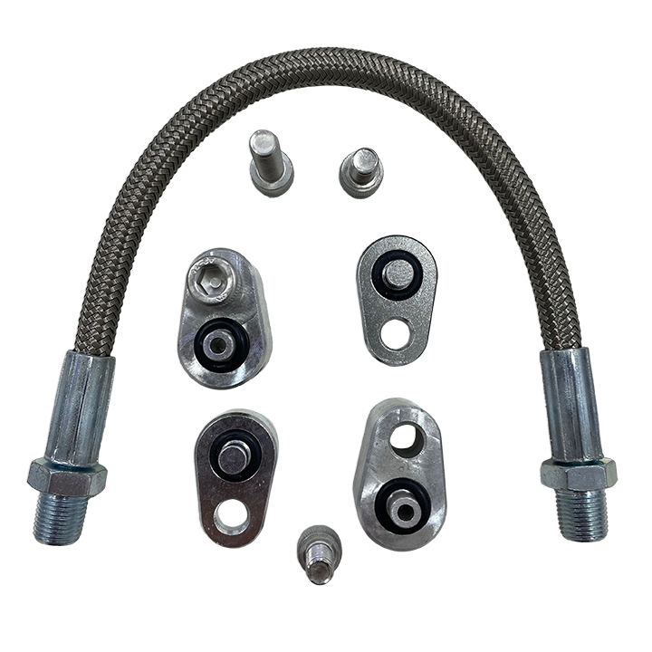 LS Stacked Coolant Steam Crossover Tube for 3 Bolt DBC DBW Gen 3 Throttle Body Stainless Steel Braided Hose Kit LS1 LSX LM7 LR4 LQ4 LS6 L59 LQ9 LM4 L33 551675