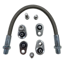 LS Stacked Coolant Steam Crossover Tube for 3 Bolt DBC DBW Gen 3 Throttle Body Stainless Steel Braided Hose Kit LS1 LSX LM7 LR4 LQ4 LS6 L59 LQ9 LM4 L33 551675