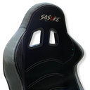 Racing Seat 1018 - Fabric Black/Silver, Each