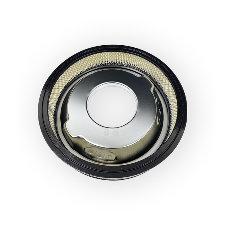 Air Cleaner Kit, 14" X 3" w/ Muscle Car Top / Paper Filter / Recessed Base (Chrome Steel)