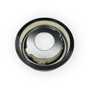 Air Cleaner Kit, 14" X 3" w/ Muscle Car Top / Paper Filter / Recessed Base (Chrome Steel)
