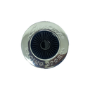 Simota Air Filter 3.5" Black Chrome Small