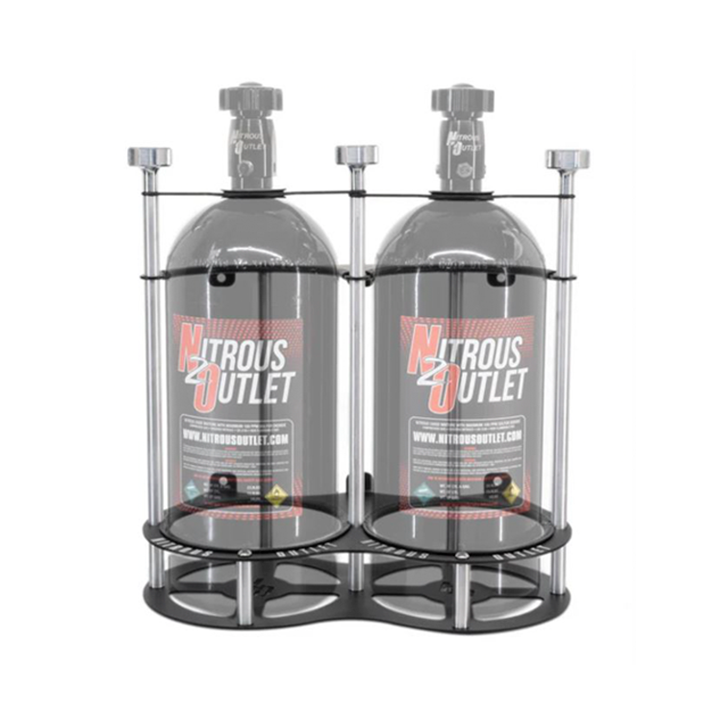 Nitrous Outlet Race-Light Dual 10lb Bottle Bracket - Vertical