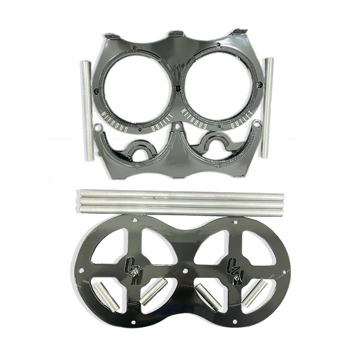 Nitrous Outlet Race-Light Dual 10lb Bottle Bracket - Vertical