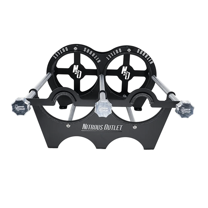 Nitrous Outlet Race-Light Dual 10lb Bottle Bracket - Horizontal