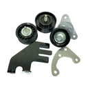 Chevrolet Performance Serpentine Accessory Drive Systems, LS3 Style, Front 6 Groove Serpentine, w/ Power Steering & High Mount A/C w/ Pulley, 2.476mm Belt, Chevrolet, Small Block, Kit