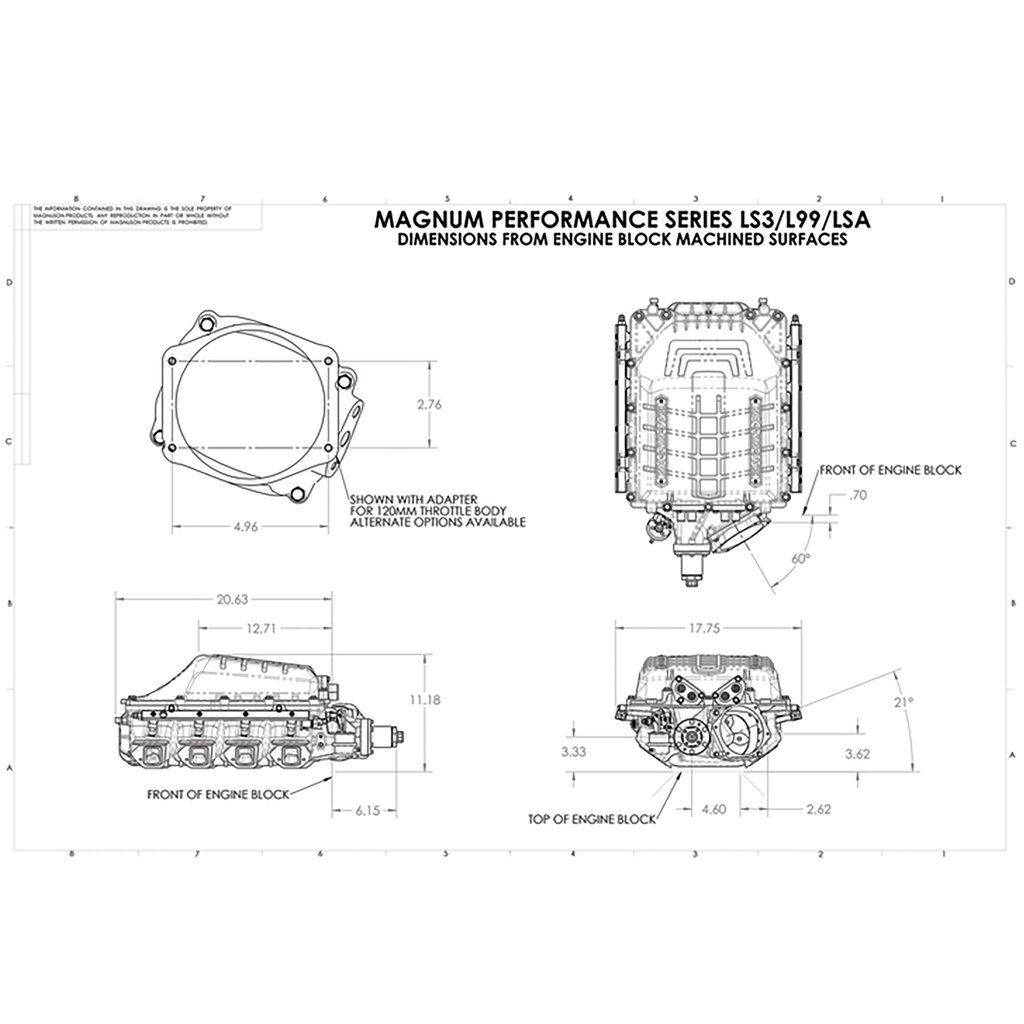 Magnuson Supercharger System TVS2650 Camaro ZL1/CTS-V LSA 6.2L 12-15