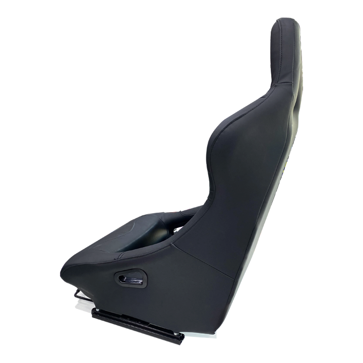 Fixed Racing Seat 1014 - PVC Black/Black, Each