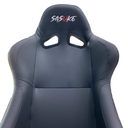 Fixed Racing Seat 1014 - PVC Black/Black, Each