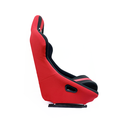 Fixed Racing Seat 1028 - Fabric Black/Red, Each