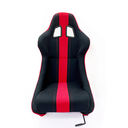 Fixed Racing Seat 1028 - Fabric Black/Red, Each