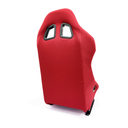 Fixed Racing Seat 1028 - Fabric Black/Red, Each