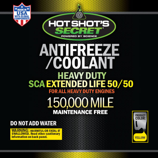 Hot Shot's Secret 150K 50/50 Yellow Anti-Freeze 1 Gal.