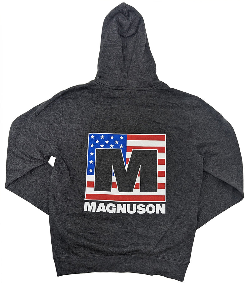 Magnuson Grey Flag Hoodie Small