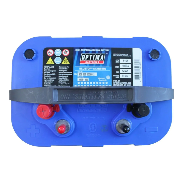 Optima AGM Battery 55Ah RTU4.2, 8016-253 Blue Top