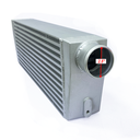 HF Intercooler Core Size, 7.8"x22"x3.5", Overall Length 28", 2.5" Inlet/Outlet, 750 CFM Flow Rate, 500 HP Efficient, Less than 2psi Pressure Drop at Max Flow