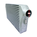 HF Intercooler Core Size, 11"x21.5"x3", Overall Length 28.5", 2.5" Inlet/Outlet, Features a Divided Inlet Plate, 860 CFM Flow Rate, 560 HP Efficient