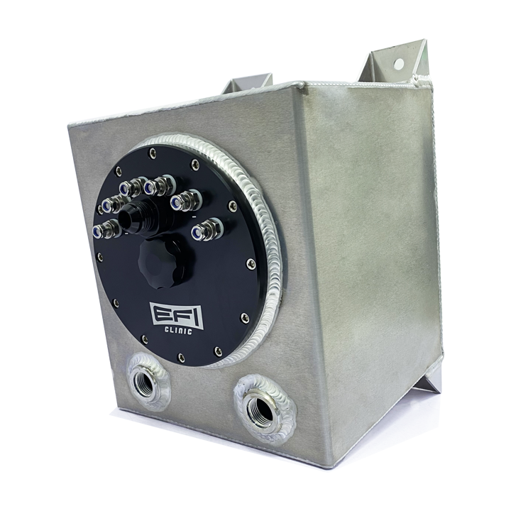 EFI Clinic Fuel Surge Tank 10L, up to 3 In-tank Fuel Pumps (fit 340lph, 450lph Fuel Pump)