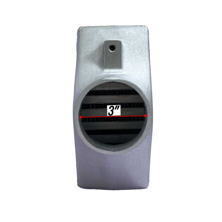 HF Intercooler Core Size, 7.8"x24"x3.5", 750 CFM Flow Rate, 500 HP Efficient, Less than 1.5psi Pressure Drop at Max Flow