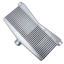 HF Intercooler Core Size, 25"x9"x3.5", 1-3" Outlet and 2-2.5" Inlets, Outlet is Angled 15 degrees, 1950 CFM Flow Rate, 1300 HP Efficient, 2psi Pressure Drop at 1950 CFM