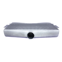 HF Intercooler Core Size, 25"x9"x3.5", 1-3" Outlet and 2-2.5" Inlets, Outlet is Angled 15 degrees, 1950 CFM Flow Rate, 1300 HP Efficient, 2psi Pressure Drop at 1950 CFM