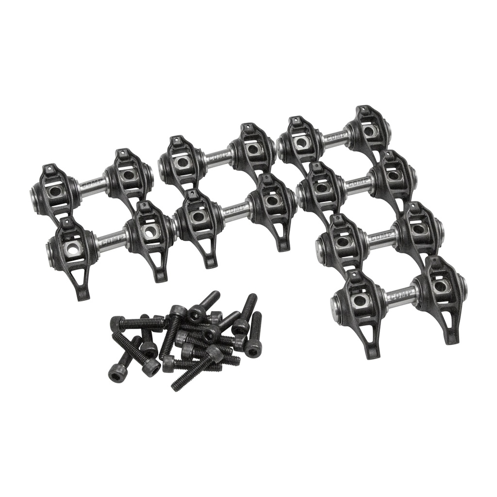 Comp Cams Rocker Arm, Max-Lift BSR, Shaft Mount, 1.80 Ratio, Non-Roller, Black Nitride, Steel, GM GenV LT-Series, Kit