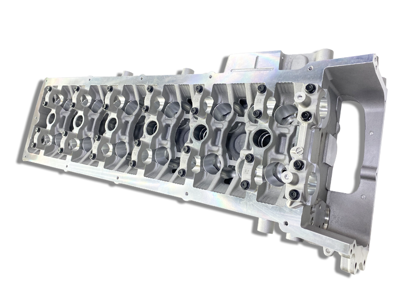 Cast Aluminum Cylinder Head, Nissan TB48, Solid, No Water Jacket, Set