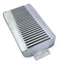 HF Intercooler Overall Size, 20"x12.25"x3.50", Core Size 18.48"x6.00"x3.50", 2.50" Inlet/Outlet, Bead Blasted Endtanks, 720HP Efficient