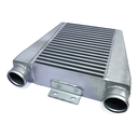 HF Intercooler Overall Size, 15"x14.25"x3.50", Core Size 12.5"x9.00"x3.50", 2.50" Inlet/Outlet, Bead Blasted Endtanks, 500HP Efficient
