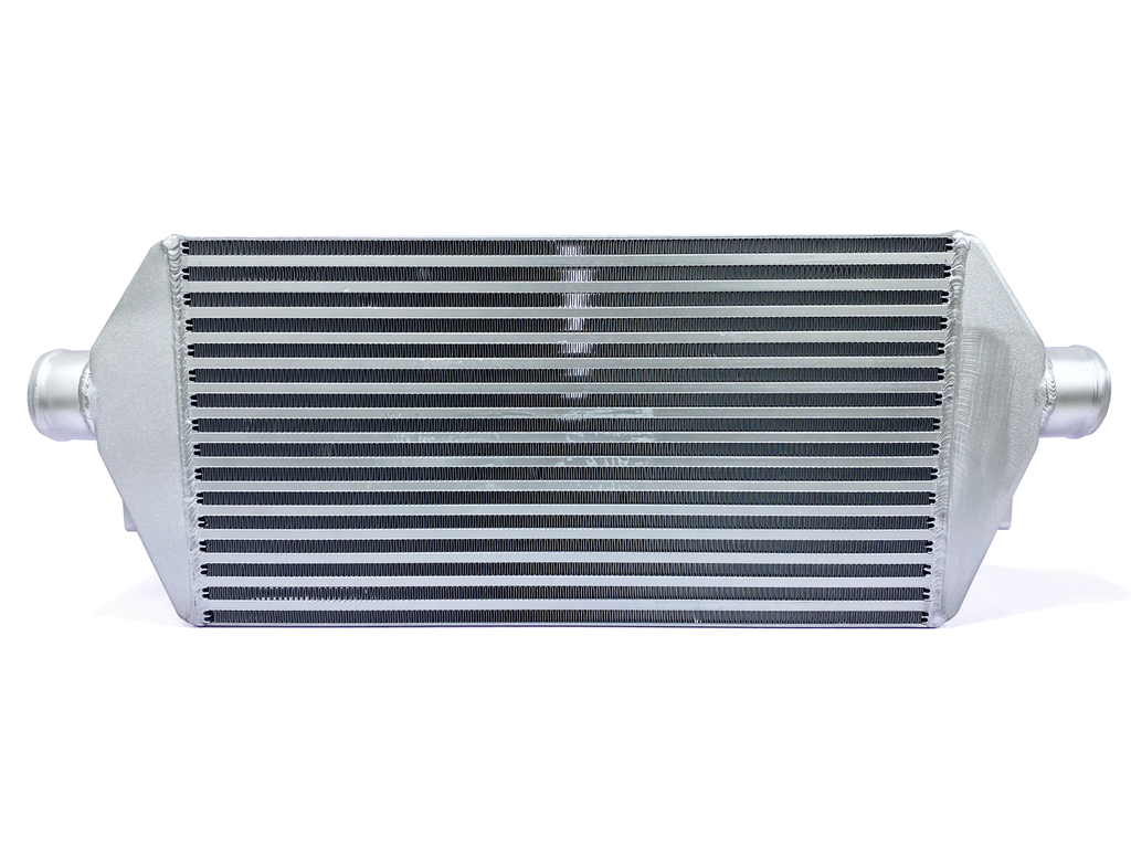 HF Intercooler Core Size, 20"x2.5"x10.5", 2.5" Inlet/Outlet, 720 CFM Flow Rate, 480 HP Efficient, Less than 2psi Pressure Drop at Max Flow, Less than 1psi Pressure Drop