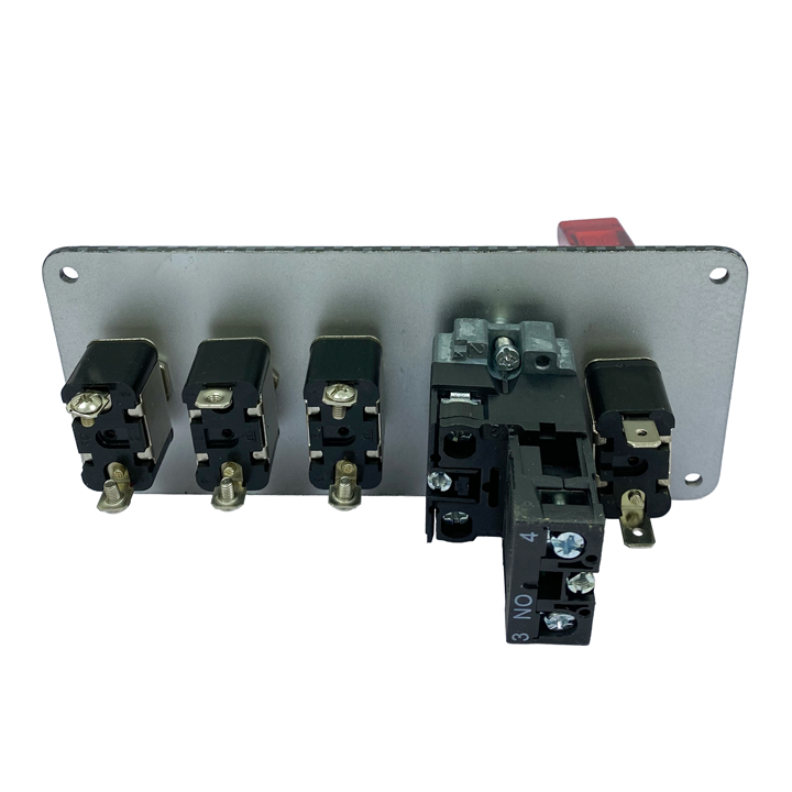 Racing Switch Panel, Covered Toggle Switch, 3 Toggle Switch, Push Button, Red LED