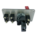 Racing Switch Panel, Covered Toggle Switch, 2 Toggle Switch, Push Button, Red LED