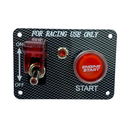 Racing Switch Panel, Covered Toggle Switch, Metal Indicator, Push Button, Red LED