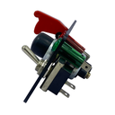 Switch Panel, 2x Covered Toggle Switch, Red/Green Indicator, Push Button