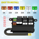 6-Way Relay Socket w/ Relays & Fuses, Wired