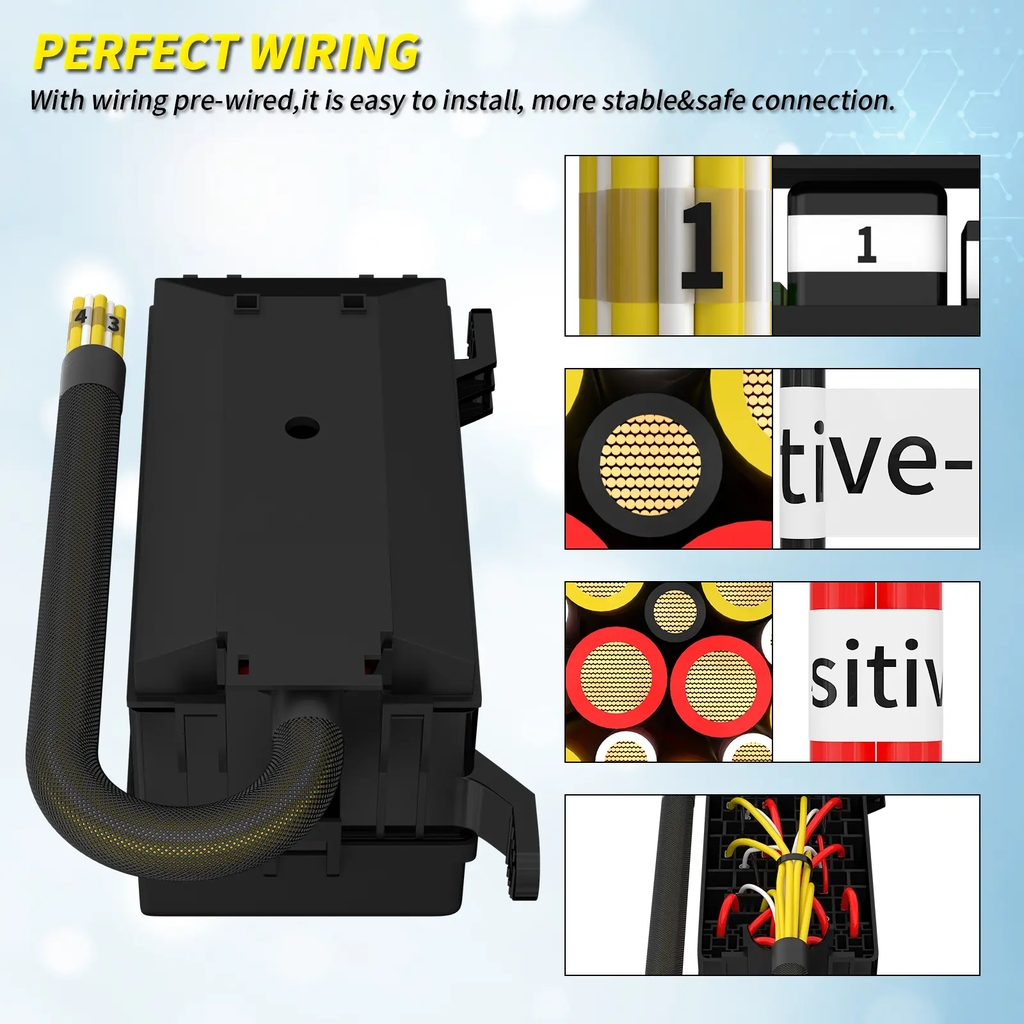 6-Way Relay Socket w/ Relays & Fuses, Wired