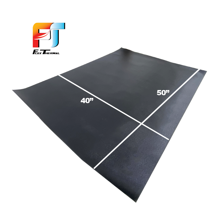 Silcone Aluminized Heat Barrier, 40x50", Each