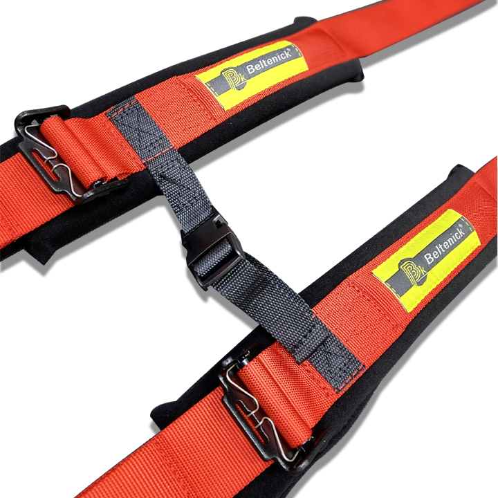 2" 4pt Seatbelt Forged Latch & Link UTV, Red