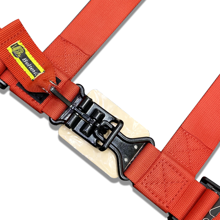 2" 4pt Seatbelt Forged Latch & Link UTV, Red