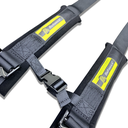2" 4pt Seatbelt Forged Latch & Link UTV, Black